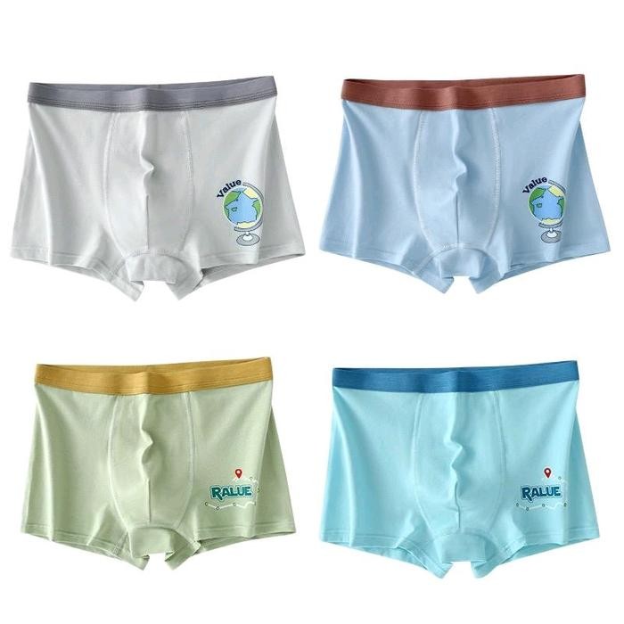 Grosir Boxer Anak Remaja Laki Laki Cd Anak Cowo Remaja Bahan Katun Premium [Paket Isi 4 Pcs,8 Pcs,1