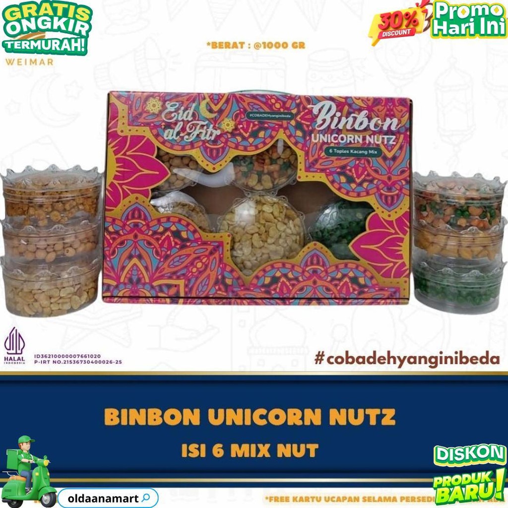 

Binbon Unicorn Nuts - 6 Toples Mix Kacang Snack D Sale