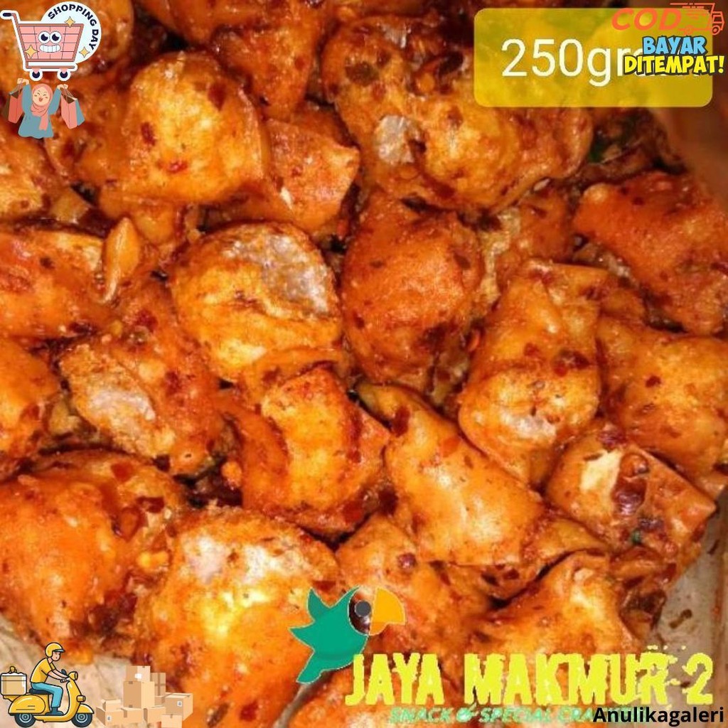 

1Kg- Siomay Kering Pedas Daun Jeruk /Gurilem D Promo Puncak