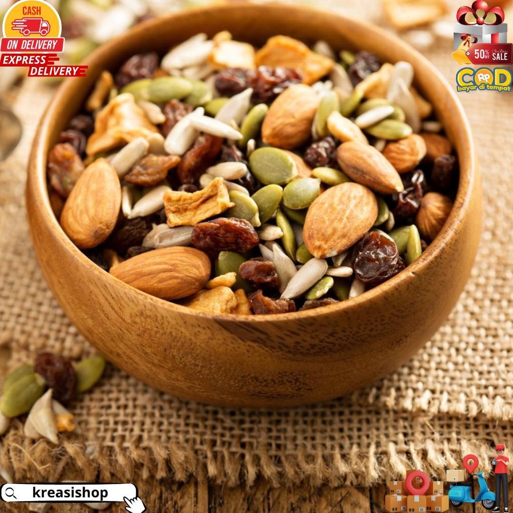 

Trail Mix Safiya 500 Gr Kacang Buah Kering | Snack Camilan Sehat Sereal Makanan Ringan Roasted Dried Fruit Healthy Food D Termurah