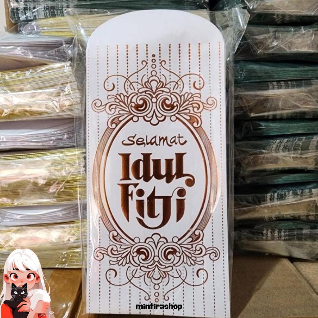 

Bellino - 100 Pcs Amplop Lebaran Idul Fitri Size M / Ampau Lebaran Ukuran Sedang Angpau Lebaran Isi 100 Dan 50 Lembar Murah
