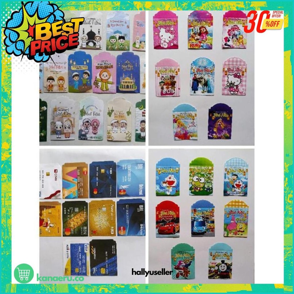 

Paket Amplop Lebaran 100 Pcs (10 Motif) Random Cod