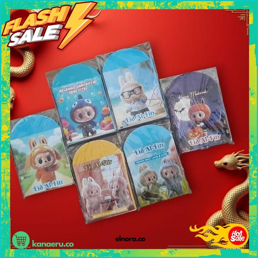 

10 Pack Isi 100 Amplop Lebaran Viral Promo
