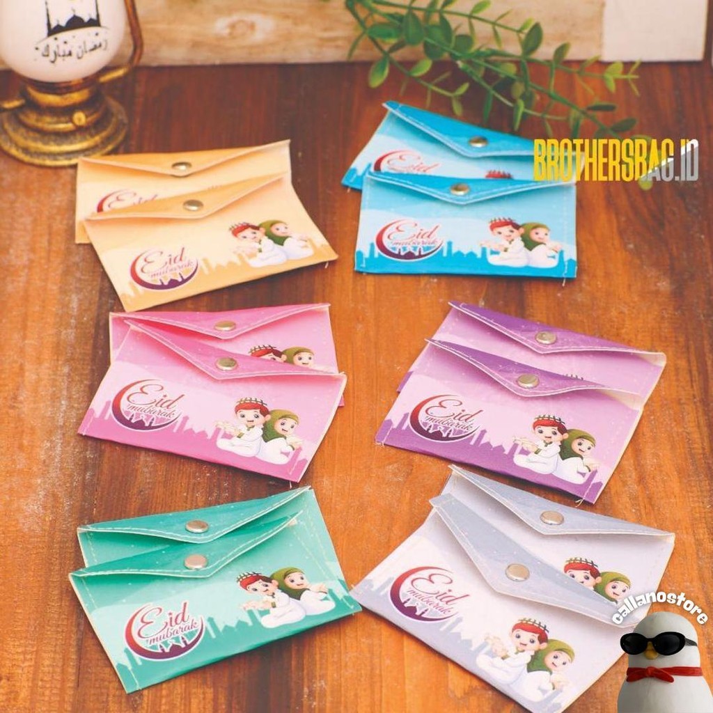 

12 Pcs Dompet Amplop Lebaran Angpao Idul Fitri Dompet Hari Raya Printing Sale
