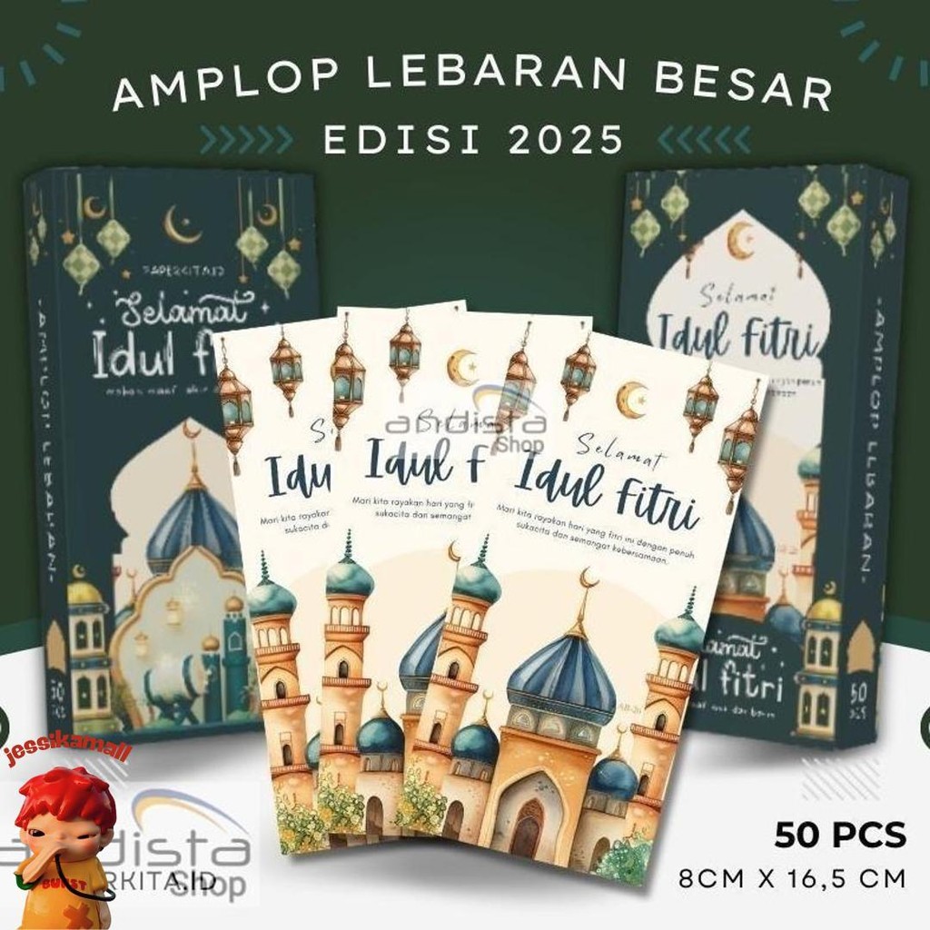 

Amplop Lebaran Idul Fitri 2025 Ukuran Besar Uang Tanpa Lipat, Box Isi 50Pcs Kwalitas Premium Diskon