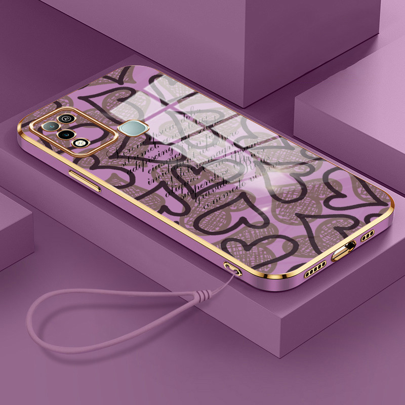 Casing Hp Untuk Infinix Hot 9 Play Hot 10 Play Hot 11 Play Case Casing tali lapisan Softcse Silikon 