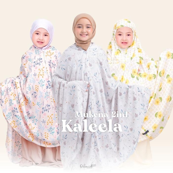 SALE Mukena Anak Muslim Motif 2in 1 Kaleela Series By Bilza.id untuk Umur 4 sd 13 Tahun Mukena