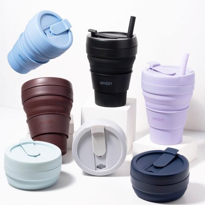Smatt Foldable Cup - Gelas Kopi Portable Gelas Lipat Silikon