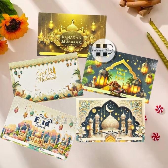 

*****] Greeting Card Idul Fitri / Kartu Ucapan Hampers Lebaran Aneka Motif