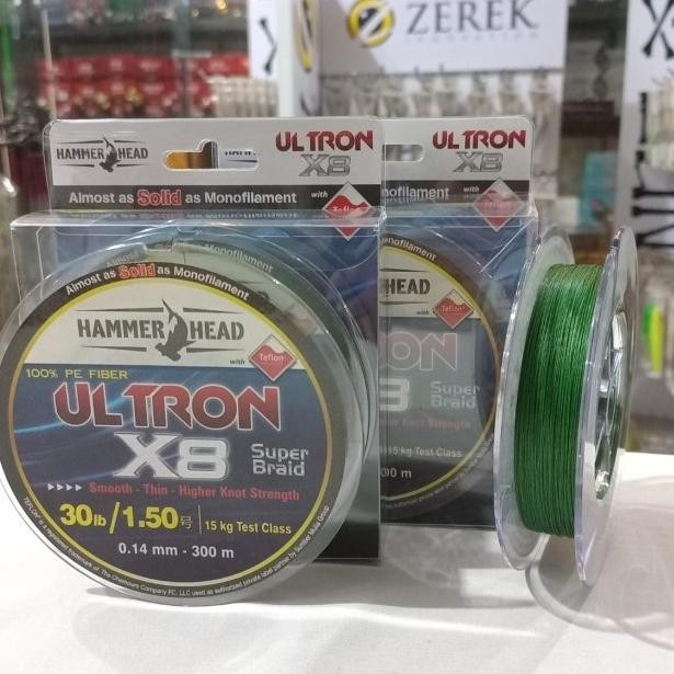Senar PE Teflon X8 Hammer Head Ultron 300 meter-Senar Pe x8 Terlaris