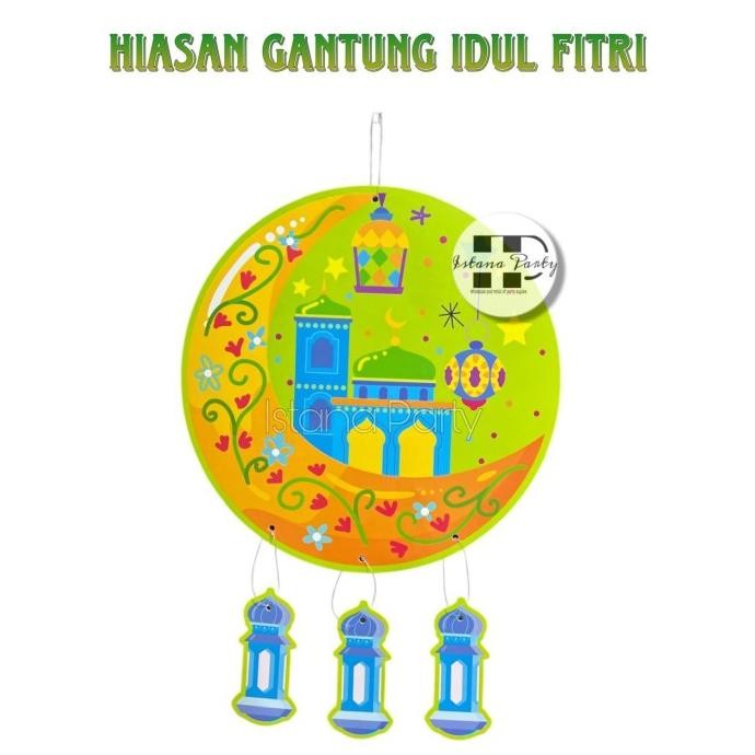 

_^_^_^] Hiasan Gantung Idul Fitri / Dekorasi Lebaran 2 Susun DR104