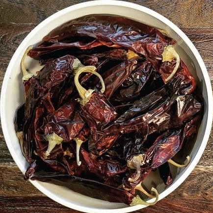 

Dried Mexican Smoked Guajillo ili Pepper Cabe Kering Asap Mexico 50g