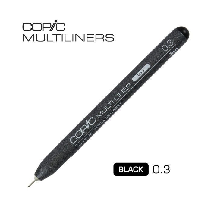 

COPIC Multiliner Pen Black 0.3 Disposable