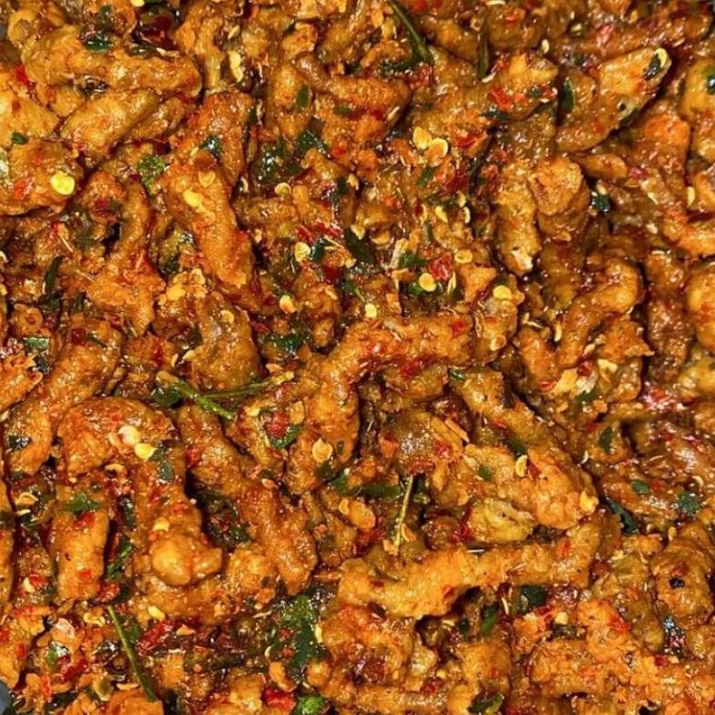 

Usus crispy pedas daun jeruk kemasan 100 gram