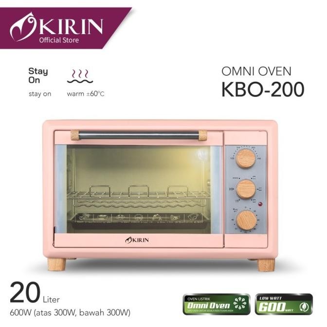 OVEN KIRIN + MICROWAVE KIRIN KBO-200RA OVEN LISTRIK Kapasitas Besar 20 Liter - LOW WATT KUALITAS PRE