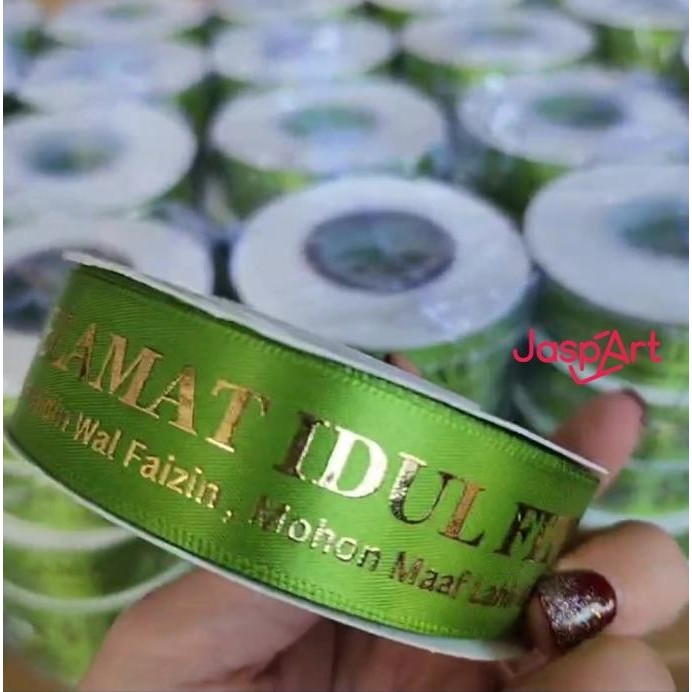 

@#@#@#] PITA LEBARAN PREMIUM SABLON EMAS TIMBUL PITA IDUL FITRI PITA SATIN