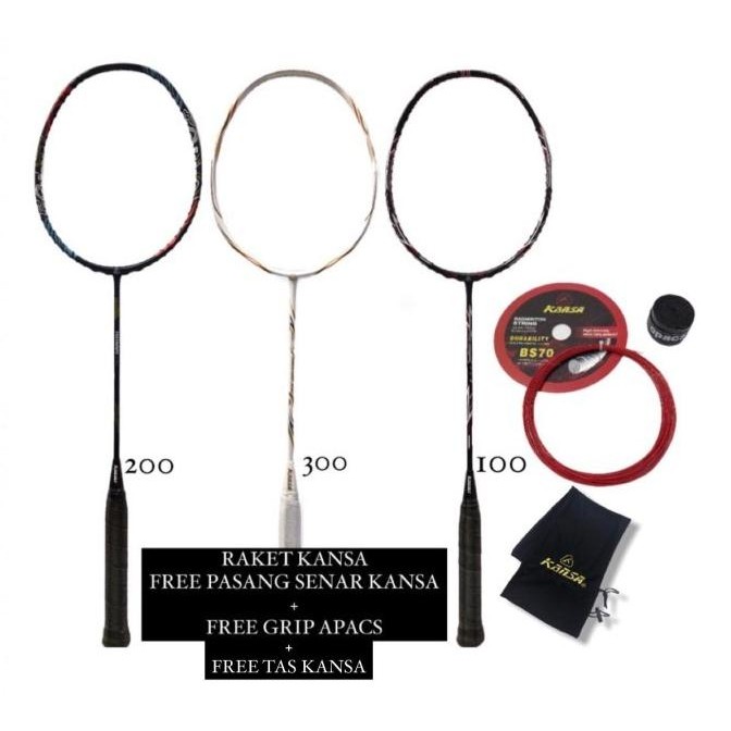 Raket badminton Kansa Tornado 100 200 Terlaris