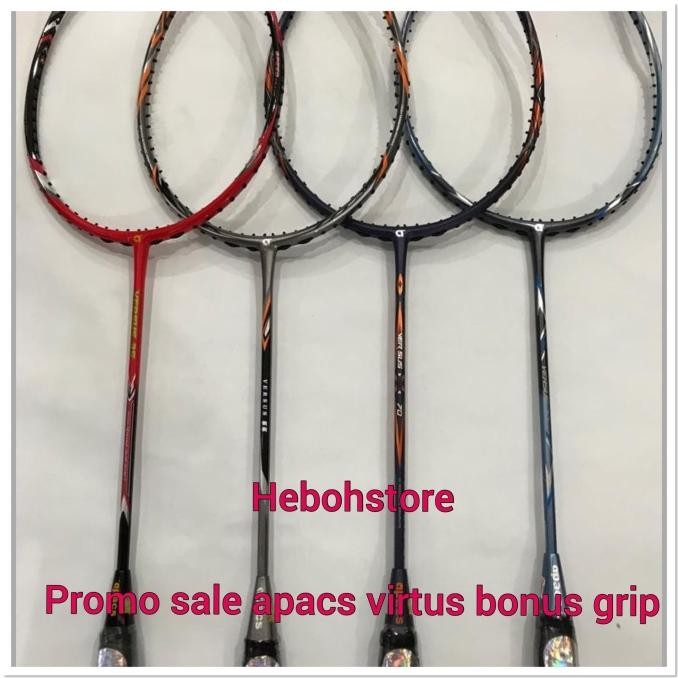 RAKET BADMINTON APACS VERSUS 55/77 +BONUS SENAR YONEX BG66 ORIGINAL Terlaris