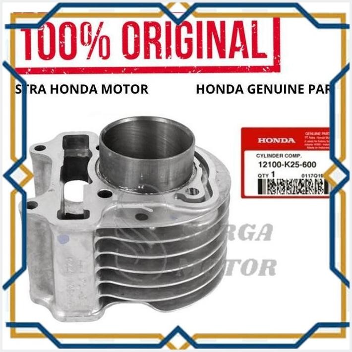 [SUR] BLOK SEHER ONLY PORING CYLINDER COMP BEAT SCOOPY VARIO 110 ESP ORIGINAL HONDA AHM 12100-K25-60