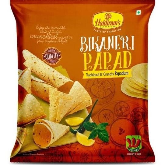 

&<&<&<&] Haldirams Bikaneri Papad / Pappadum / Kerupuk Khas India