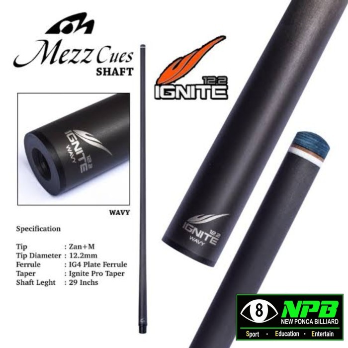 IGNITE WAVY SHAFT BILLIARDBILLIYARBILLIARBILLIYARD KODE 143