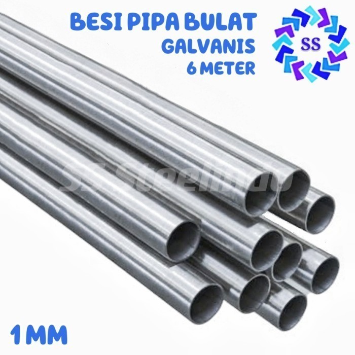 BESI PIPA GALVANIS TEBAL 1 MM 6 METER