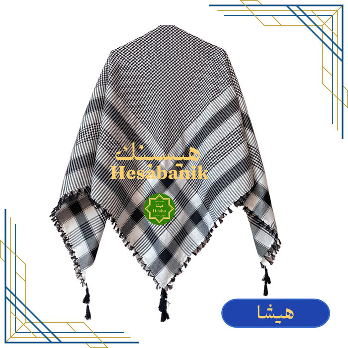 Sorban SORBAN ARAB MOTIF / SORBAN KUNCIR / SORBAN RUMBAI - hitam motif HS motif halus arab