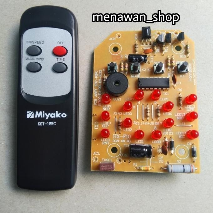 `````````] modul dan remot kipas angin miyako kst 18 rc