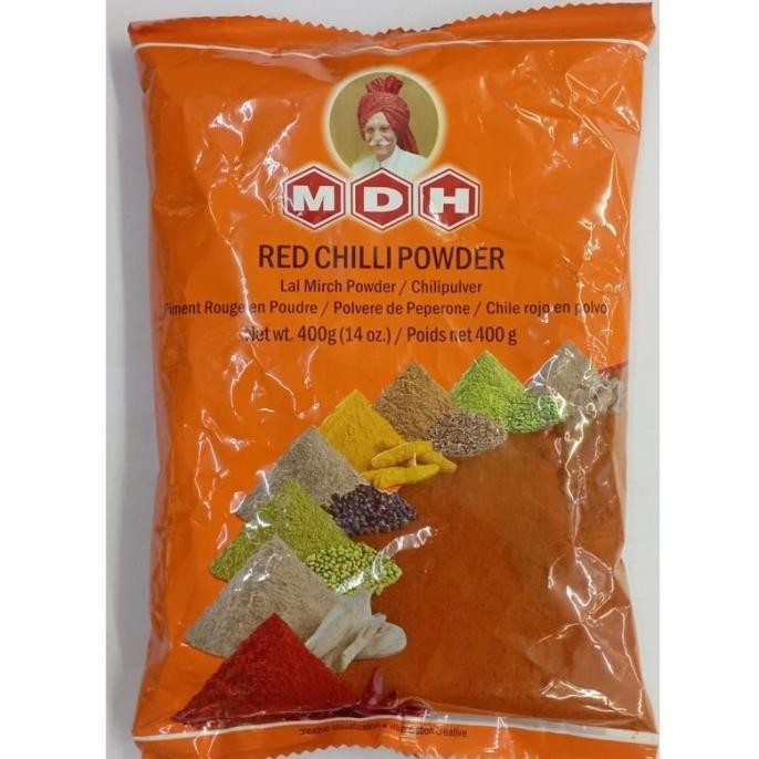 

------] RED CHILLI POWDER MDH 400G / Bubuk Cabai Merah