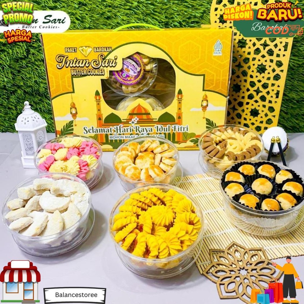 

Paket Kue Kering Intan Sari Paket Barokah Isi 6 Toples Kue Lebaran Dibuat Tahun 2025 D Terlaris