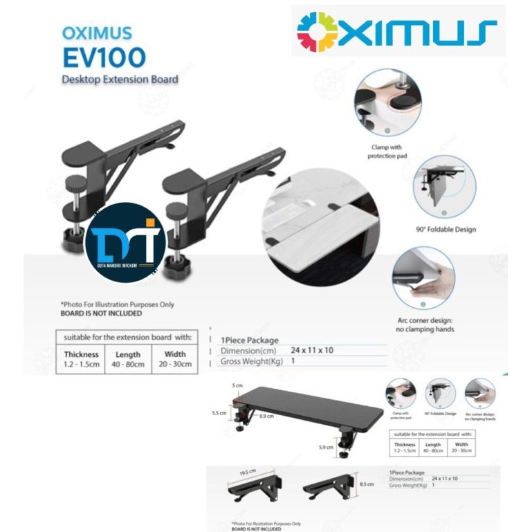 Ready Oximus EV100 - Bracket Desktop Extension Board