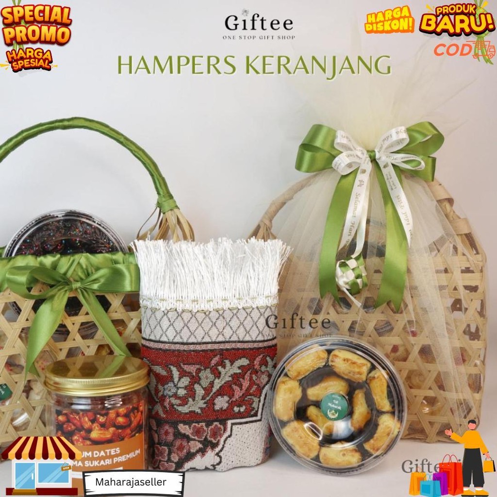 

Hampers Lebaran Arabian Keranjang Isi Sajadah Kue Kering Cookies Sirup Toples Premium Enak Tas Anyaman Bambu Rotan Bingkisan Idul Fitri Souvenir Lebaran Kado Lebaran Parcel Lebaran Parsel Eid Mubarak Ramadhan Ramadan Hari Raya Murah By Giftee Id D Cod