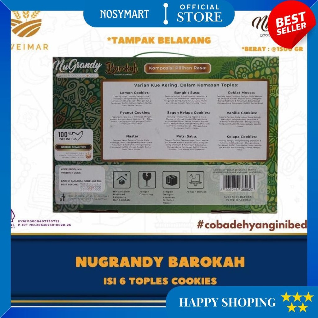 

Nugrandy Barokah - Isi 6 Toples Cookies D Terlaris
