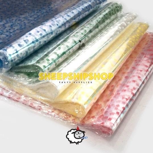 

#@#@#@#@] OPP BENING CORAK 20x45 CM ( Isi 12 Pcs ) Plastik Bingkisan Ulang Tahun