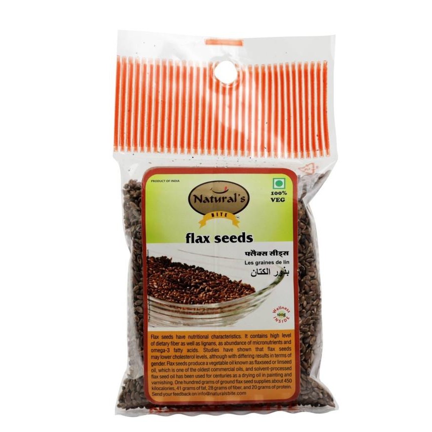 

:<:<:<:<] FLAX SEED NATURAL'S BITE 100G / Biji Rami