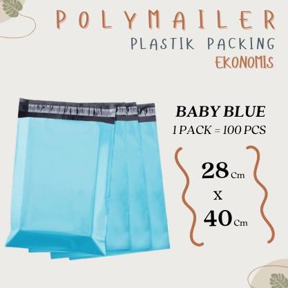 

Sale Plastik Polimailer Polymailer Packing Online Baby Blue Ekonomis 28X40