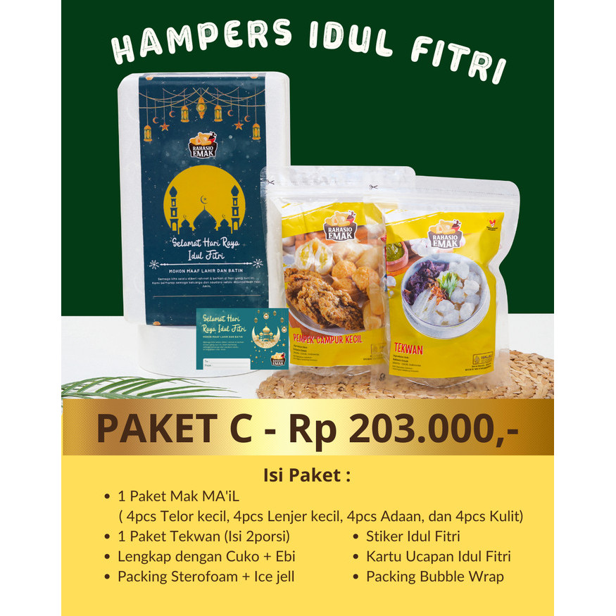 

New! Parcel Idul Fitri Pempek Rahasio Emak Ramadhan / Eid Hampers Gift C Lebaran