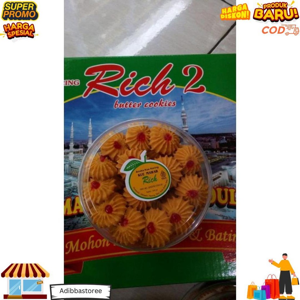 

Kue Kering Rich 2 /Hampers Lebaran / Kue Kering Toples Campur Isi 6 Toples(Isian Kue 200Gr-250Gr )+ Free Kartu Ucapan (Kue Kering Sesuai Foto) D Sale