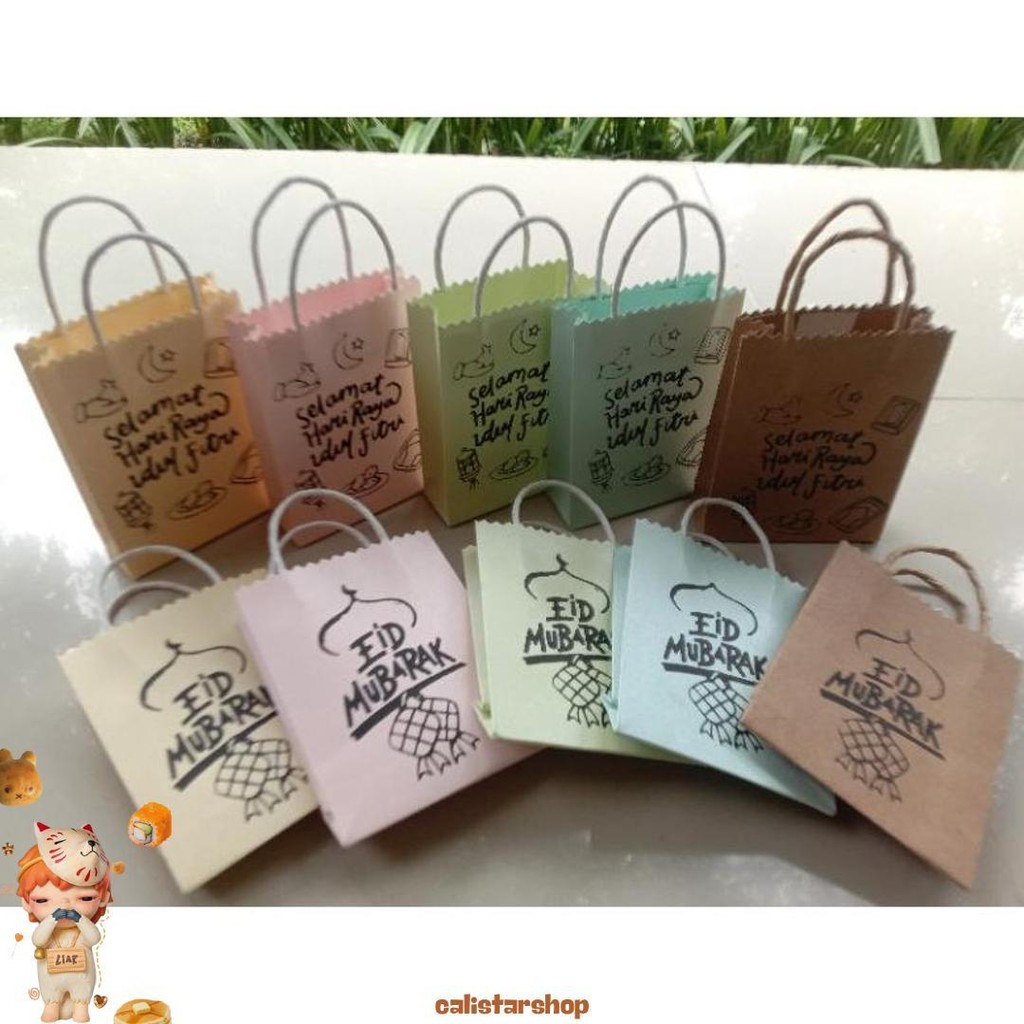 

Amplop Lebaran / Amplop Angpao Bentuk Paperbag Mini Isi 10 Pcs Cod