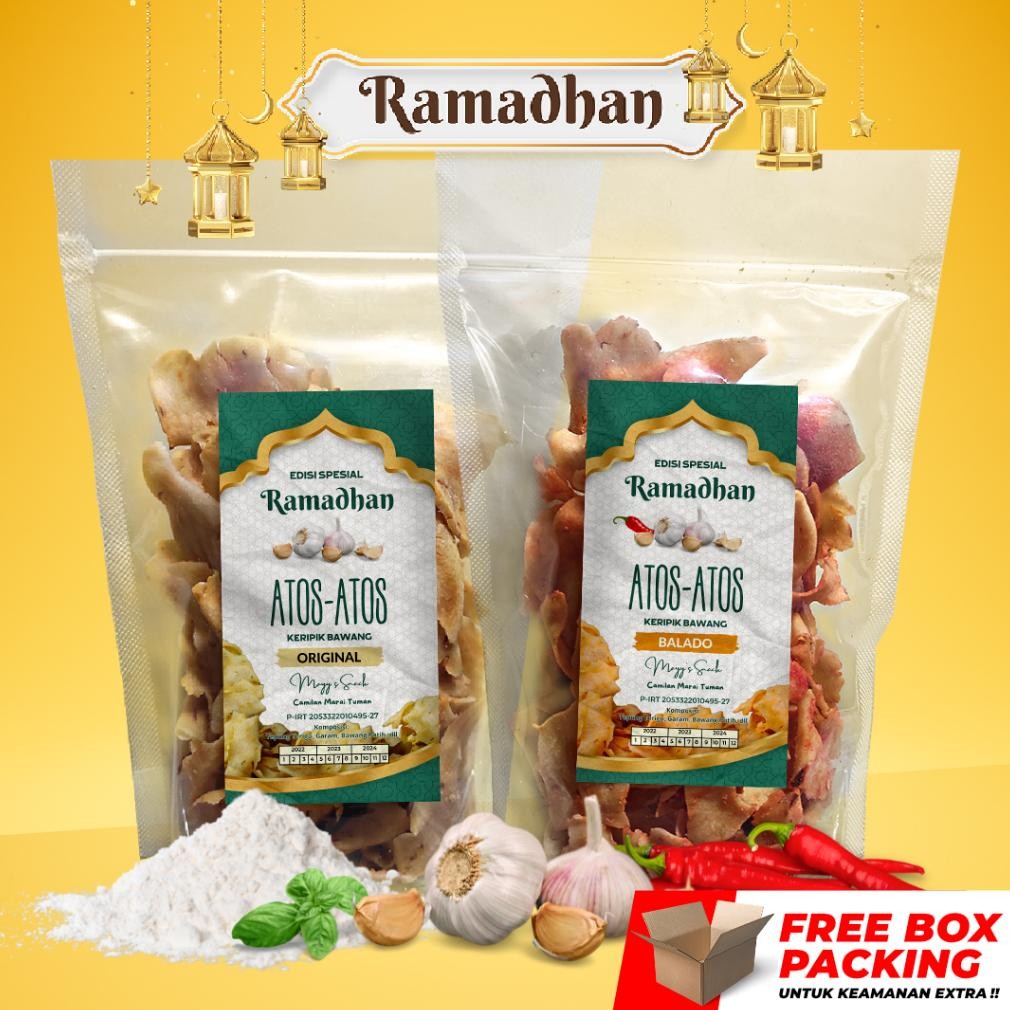 

200gr SNACK CEMILAN ATOS-ATOS KRIPIK BAWANG KHAS SALATIGA