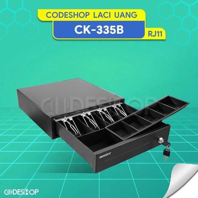 

TERBARU - CASH DRAWER CODESHOP CK-335B RJ11 | LACI KASIR
