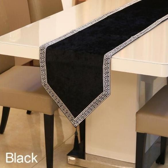 Table Runner Taplak Meja Bed Runner Panjang Velvet Minimalis Mewah 120 150  210 250 Cm Taplak Meja T
