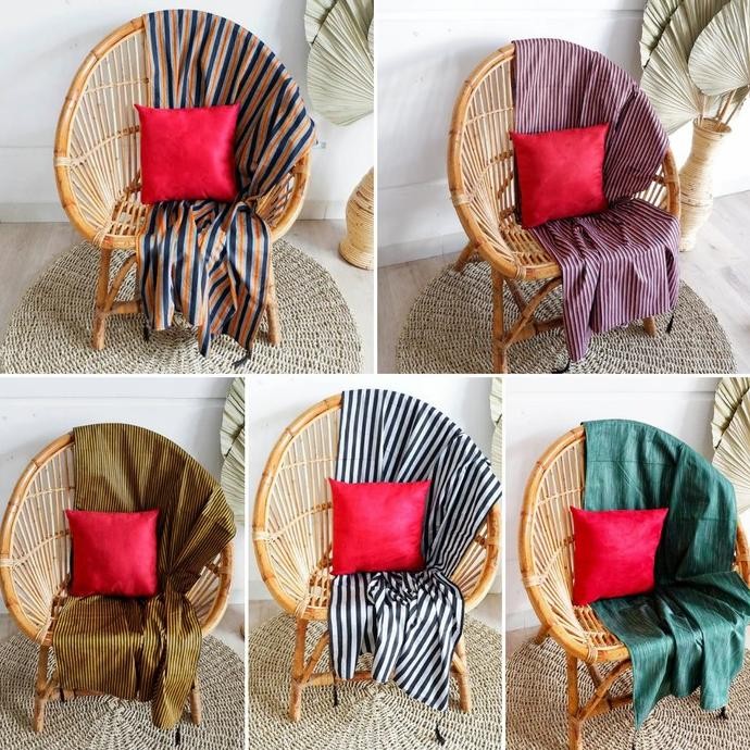 Kain Tenun Lurik Etnik - Cover Sofa Taplak Meja Etnik Stiletto Living