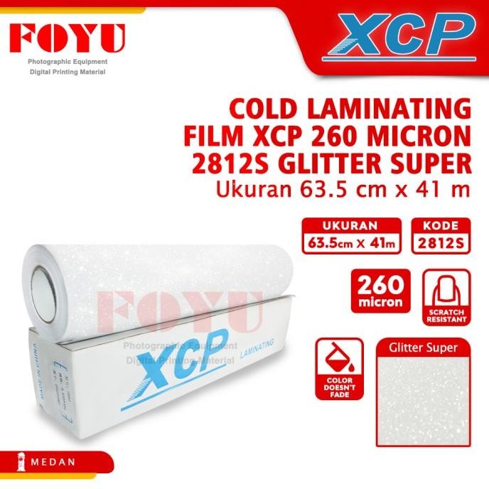 

HARGA DISC - Plastik Laminating Dingin XCP 260 mic 63.5CMx41M Glitter Super 2812S
