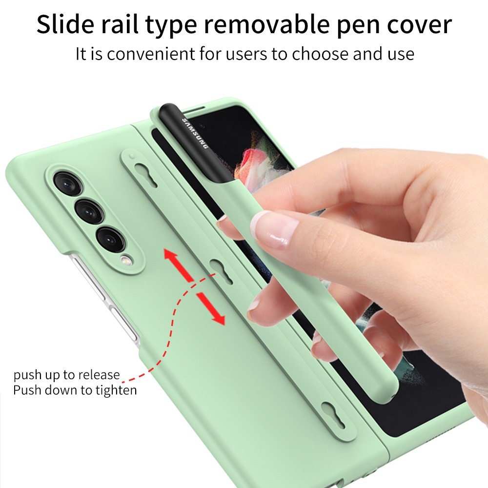 

Casing Karet Silikon Cair untuk Samsung Galaxy Z Lipat 3 5G Fold3 Casing Ponsel Anti Jatuh dengan Tempat Pena Penutup Gel Lembut |4FA43A1E|