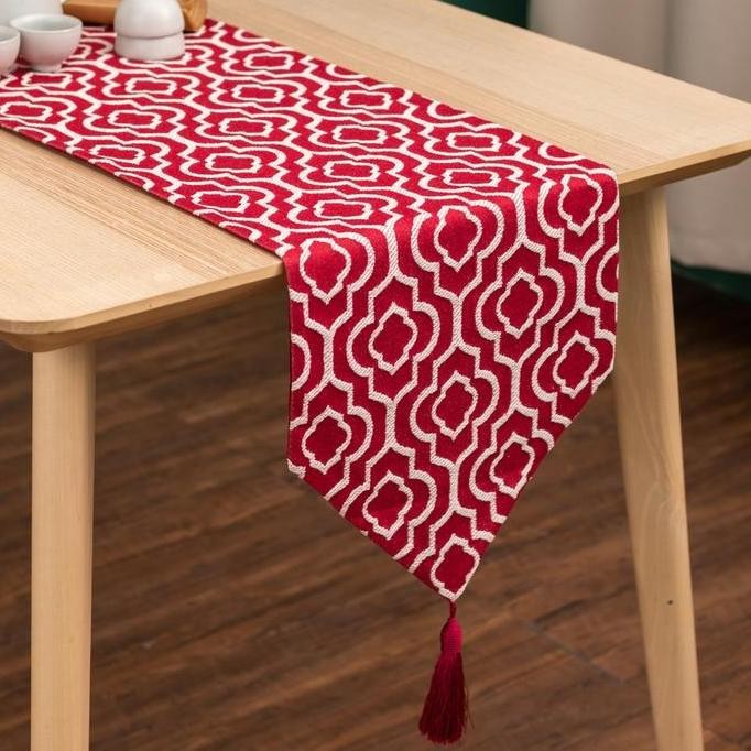 Taplak Meja Tamu Panjang Taplak Meja Tengah Table Runner Mewah Import