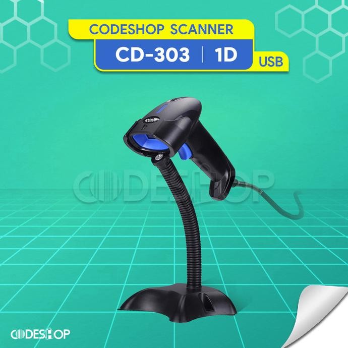 

TERMURAH - ALAT SCAN BARCODE BARANG KASIR CODESHOP | CD303 | CD 303 | CD-303