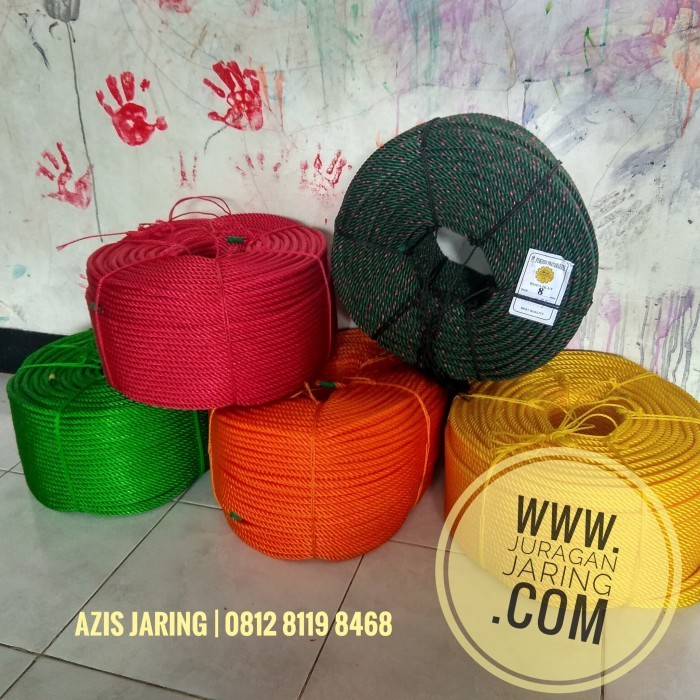 STOK TERBARU TALI TAMBANG PLASTIK 8 MM (1 ROLL)