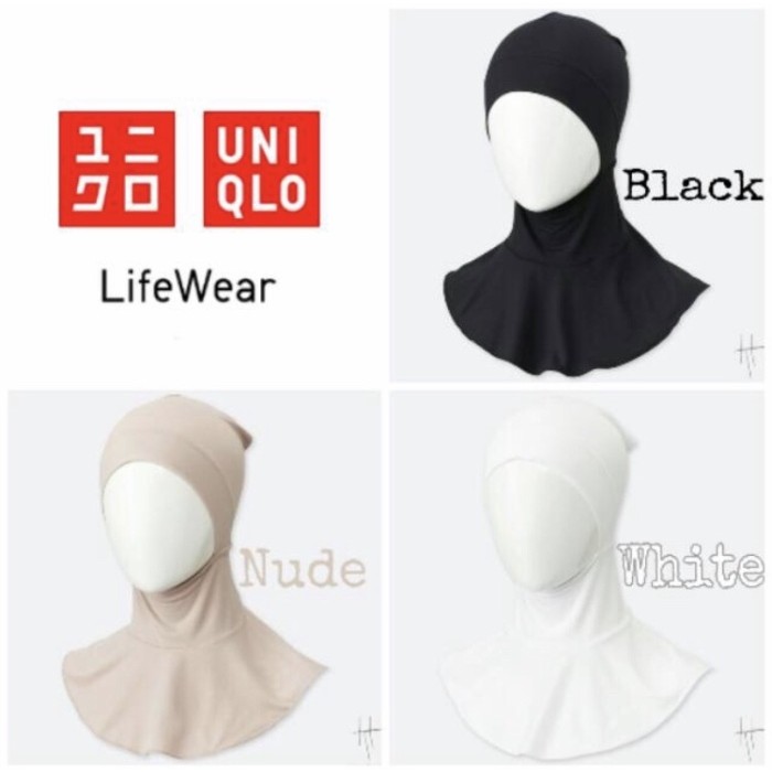 ( Original ) Uniqlo Hana Tajima Airism Bandana Hijab Uniqlo Ciput
