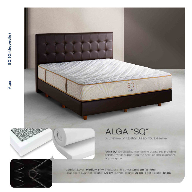 SPRINGBED ALGA SUPER QUALITY (MODEL BARU) MATRAS ONLY 160X200